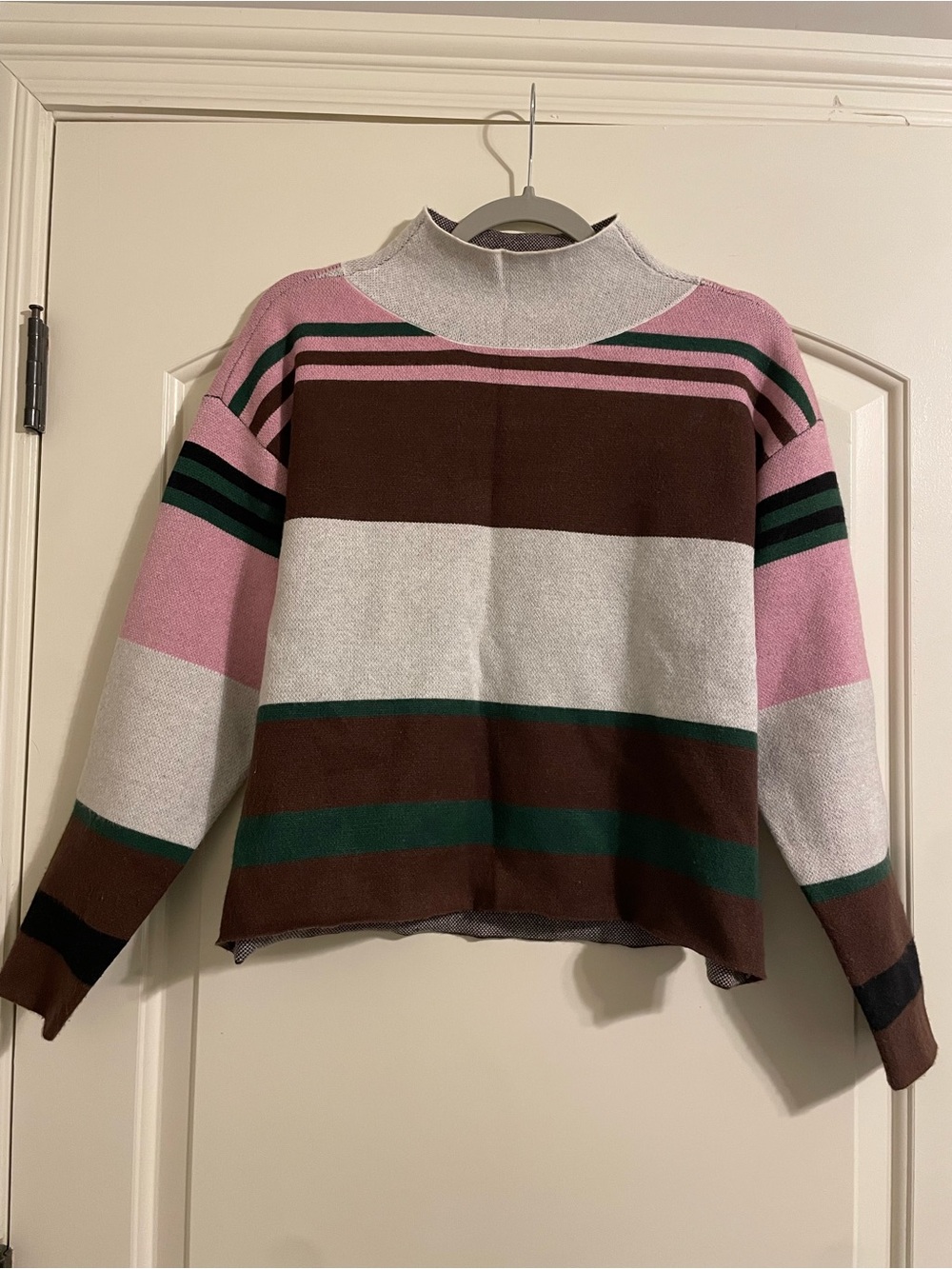 Maeve Carys Mockneck Striped Sweater Women’s XS
